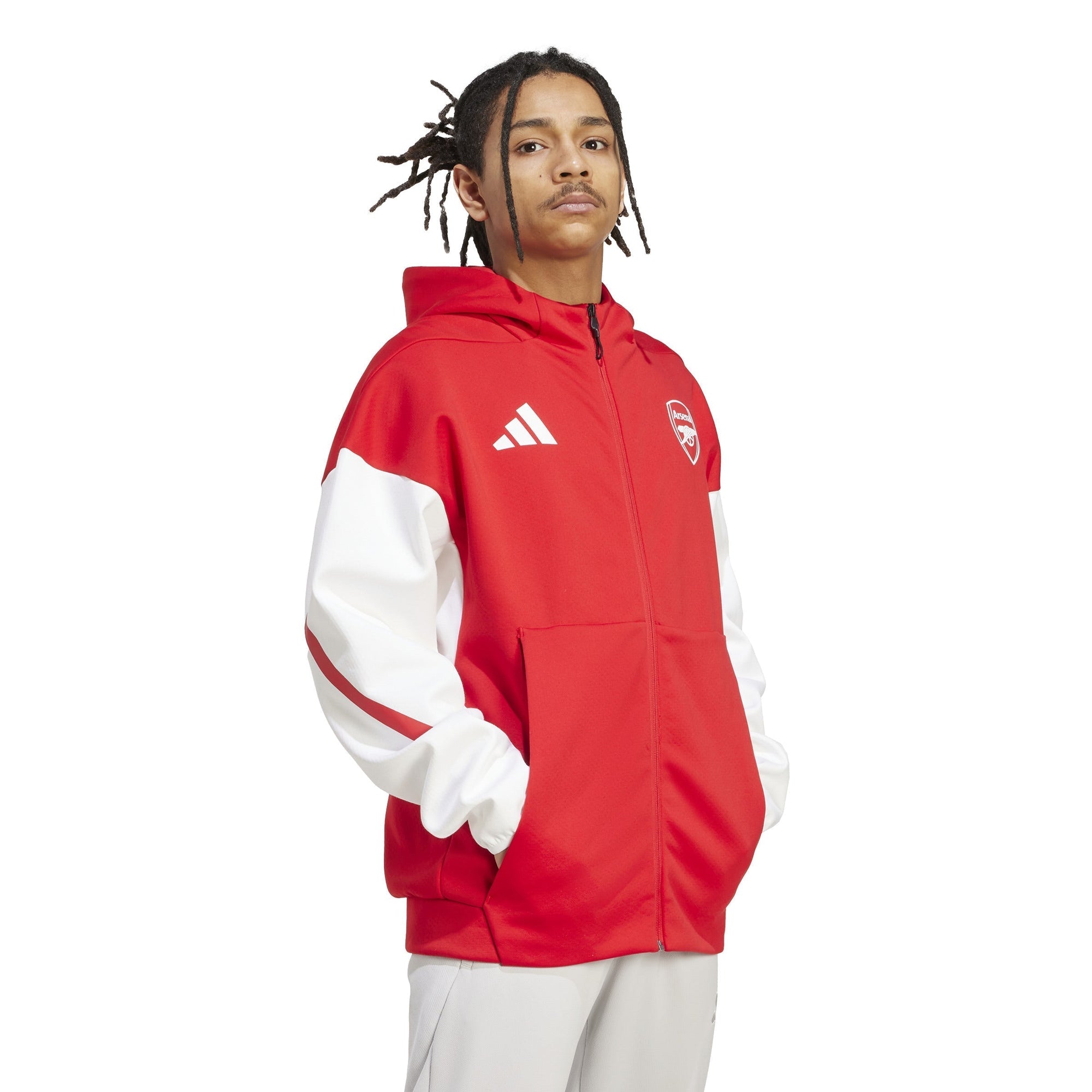 Adidas Arsenal Z.N.E. Anthem Jacket Better Scarlet / White