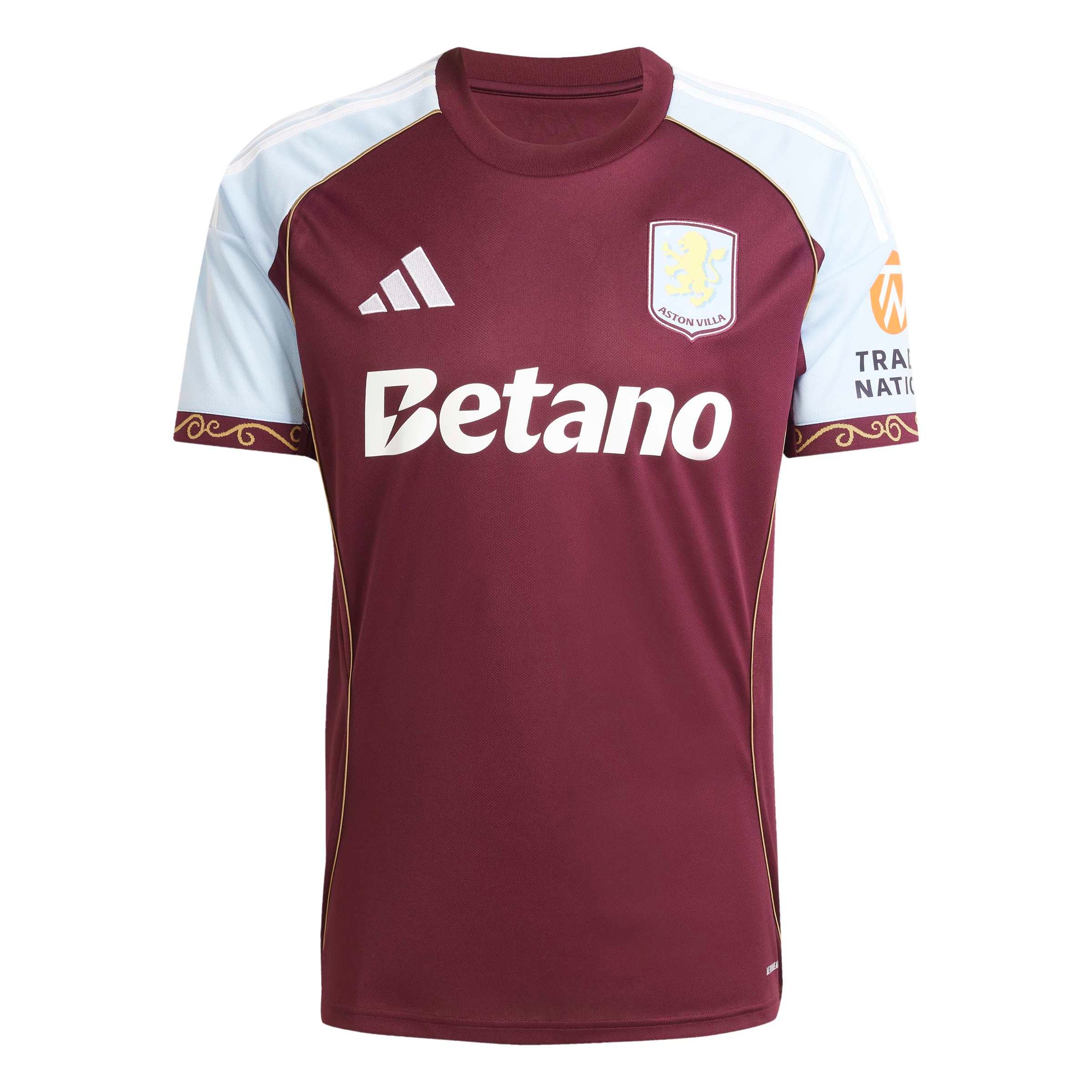 Adidas Aston Villa FC 25/26 Home Jersey Maroon / Glow Blue