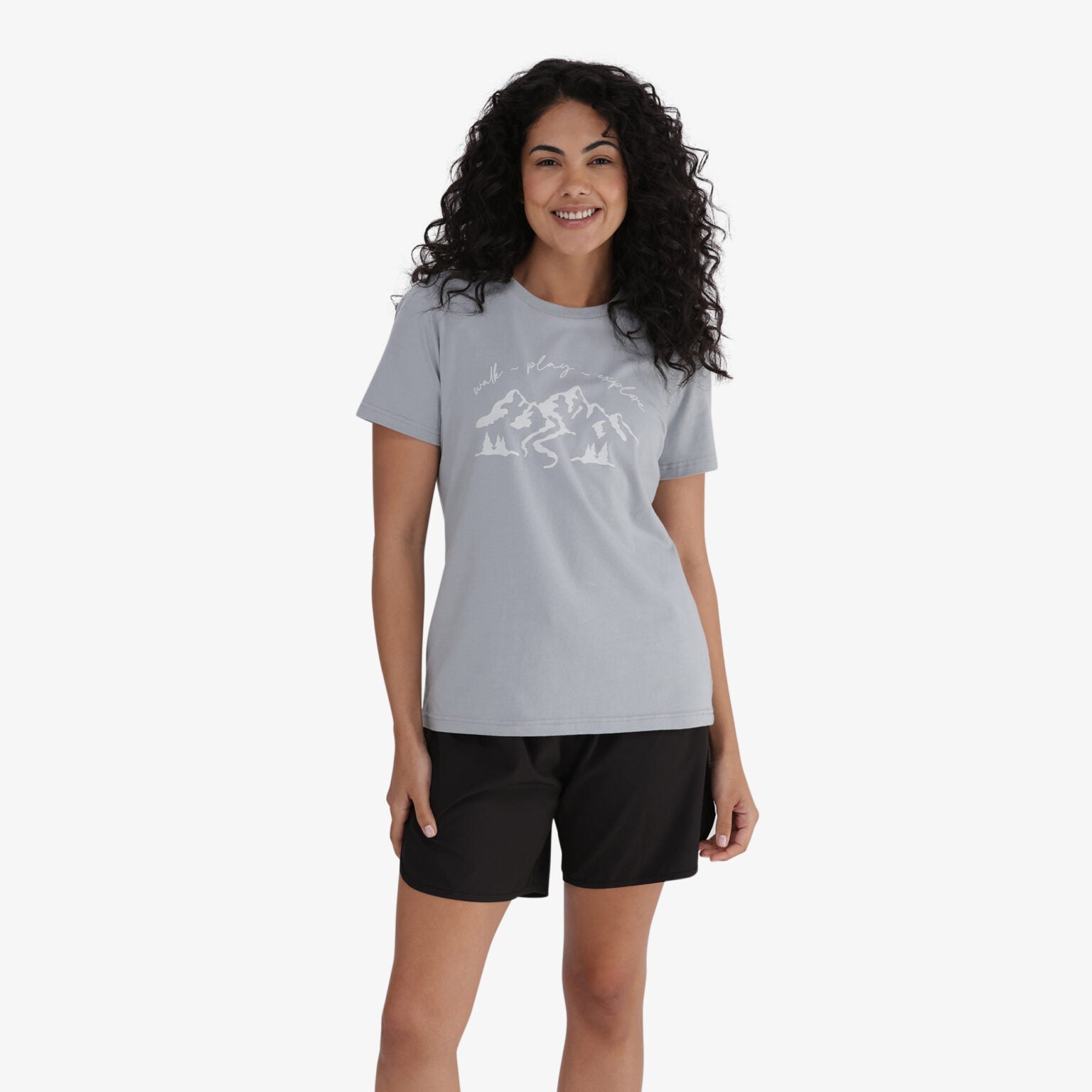 Hi-Tec Women's 'Never Stop Exploring' Soft Cotton Blend Crew Neck Tee