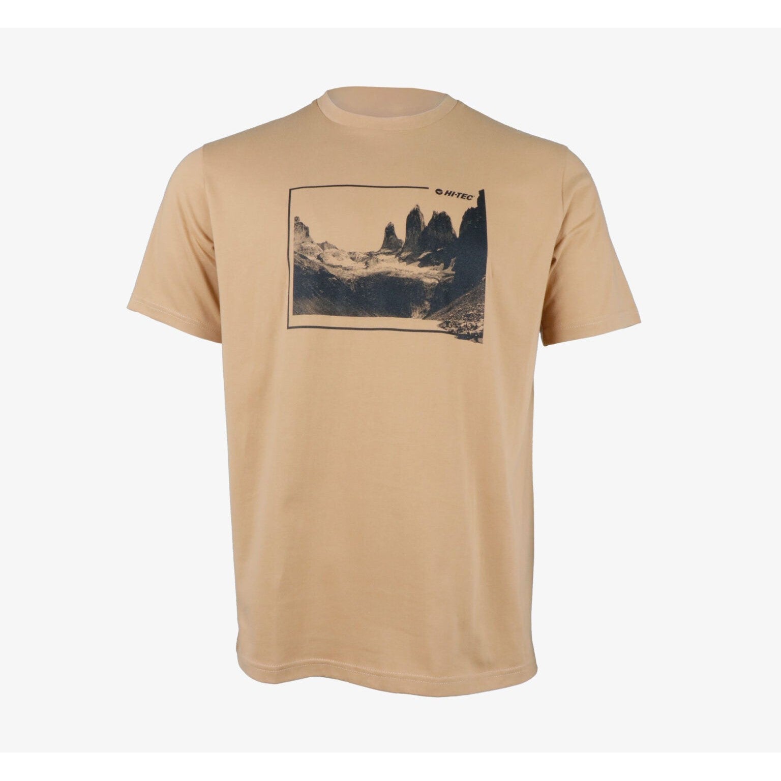 Hi-Tec Men's Bedrock Pure Cotton Breathable Comfort T-Shirt - Cinnamon