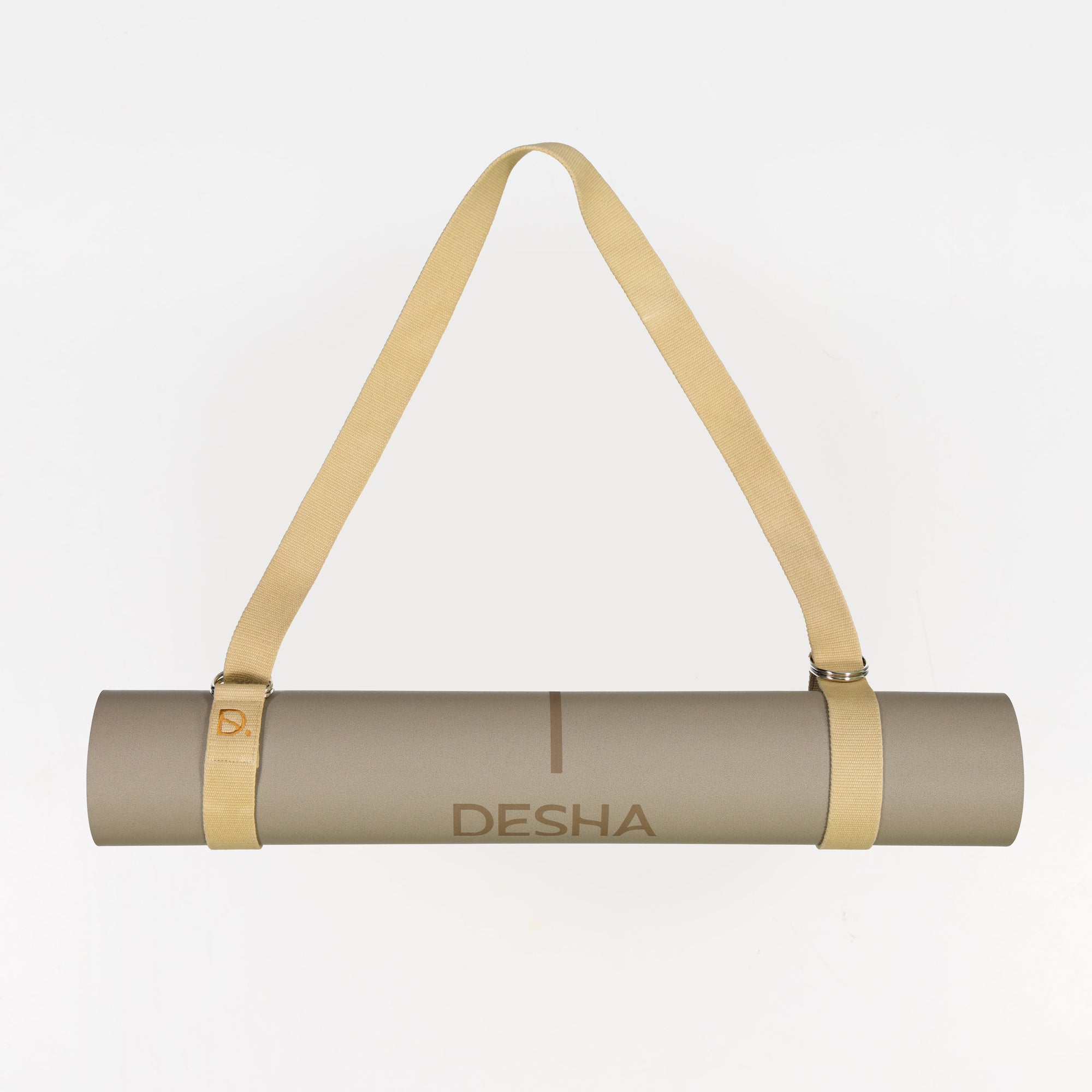 Yoga strap + mat carrier - Biscuit