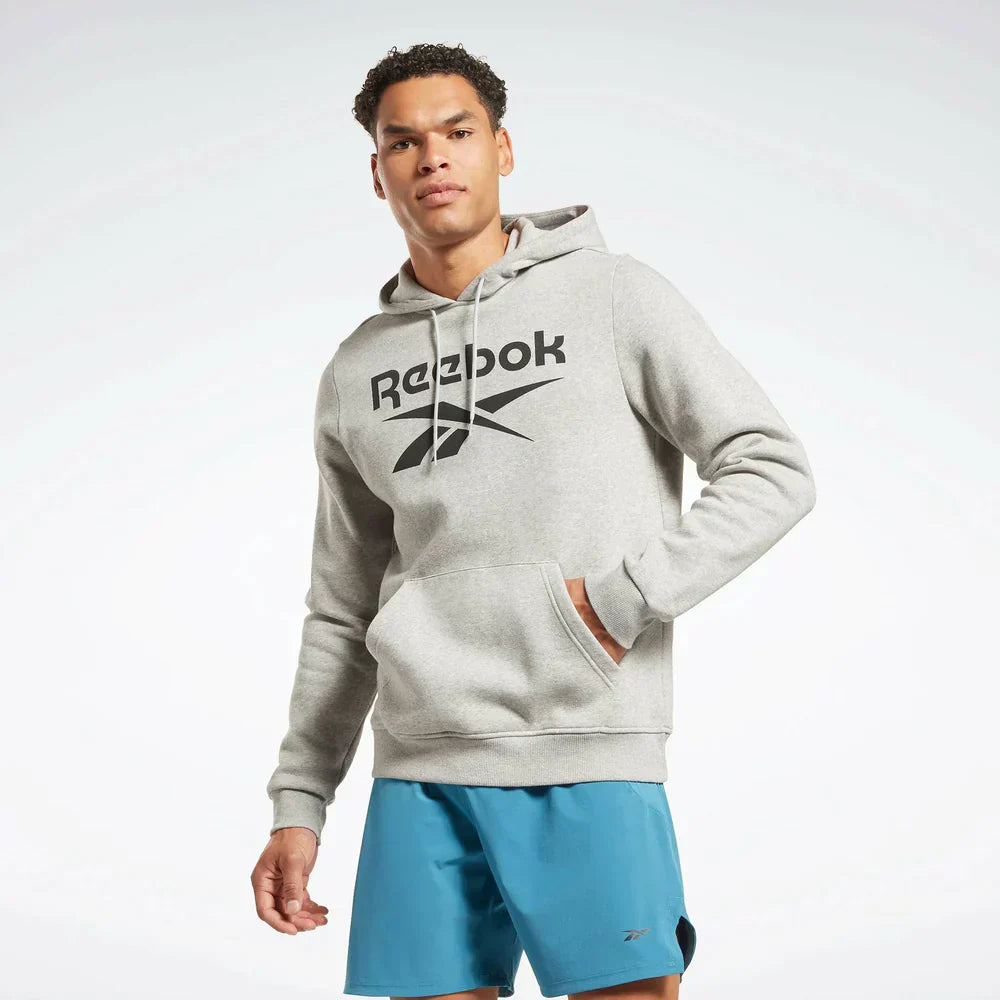 Identity Fleece Stacked Logo Pullover Hoodie