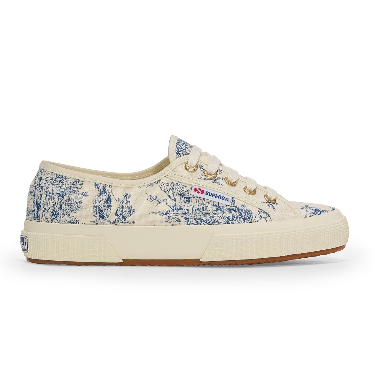 2750 TOILE DE JOUY - BEIGE NATURAL BLUE