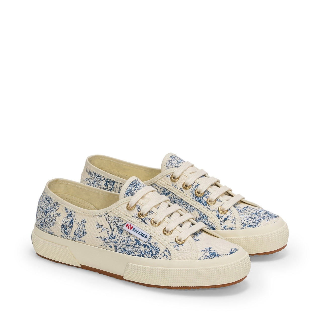 2750 TOILE DE JOUY - BEIGE NATURAL BLUE