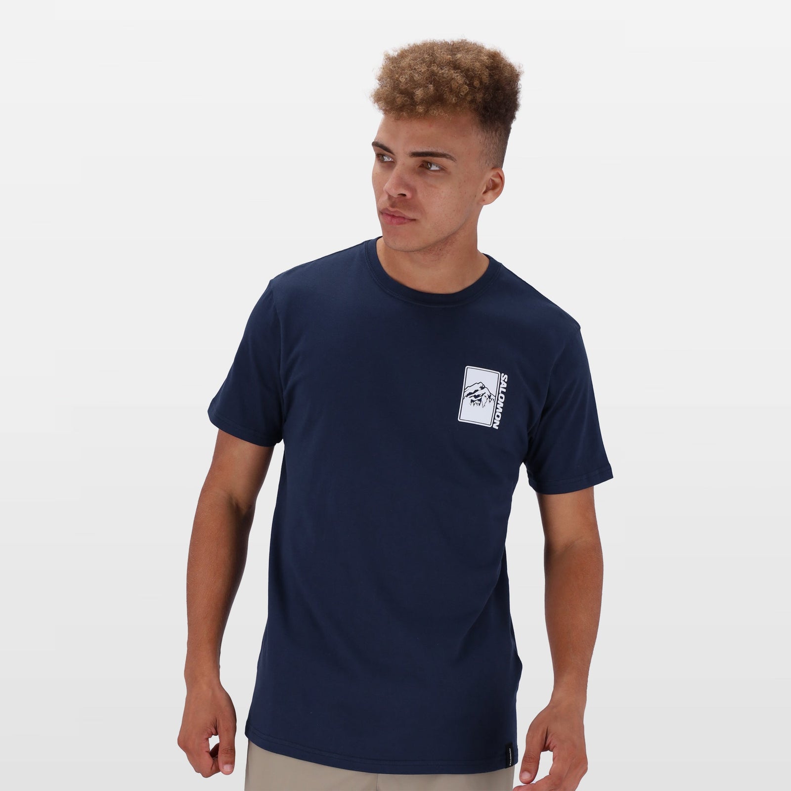 Salomon Men's Quiver Cotton Graphic T-Shirt – Comfortable Standard Fit Casual Wear