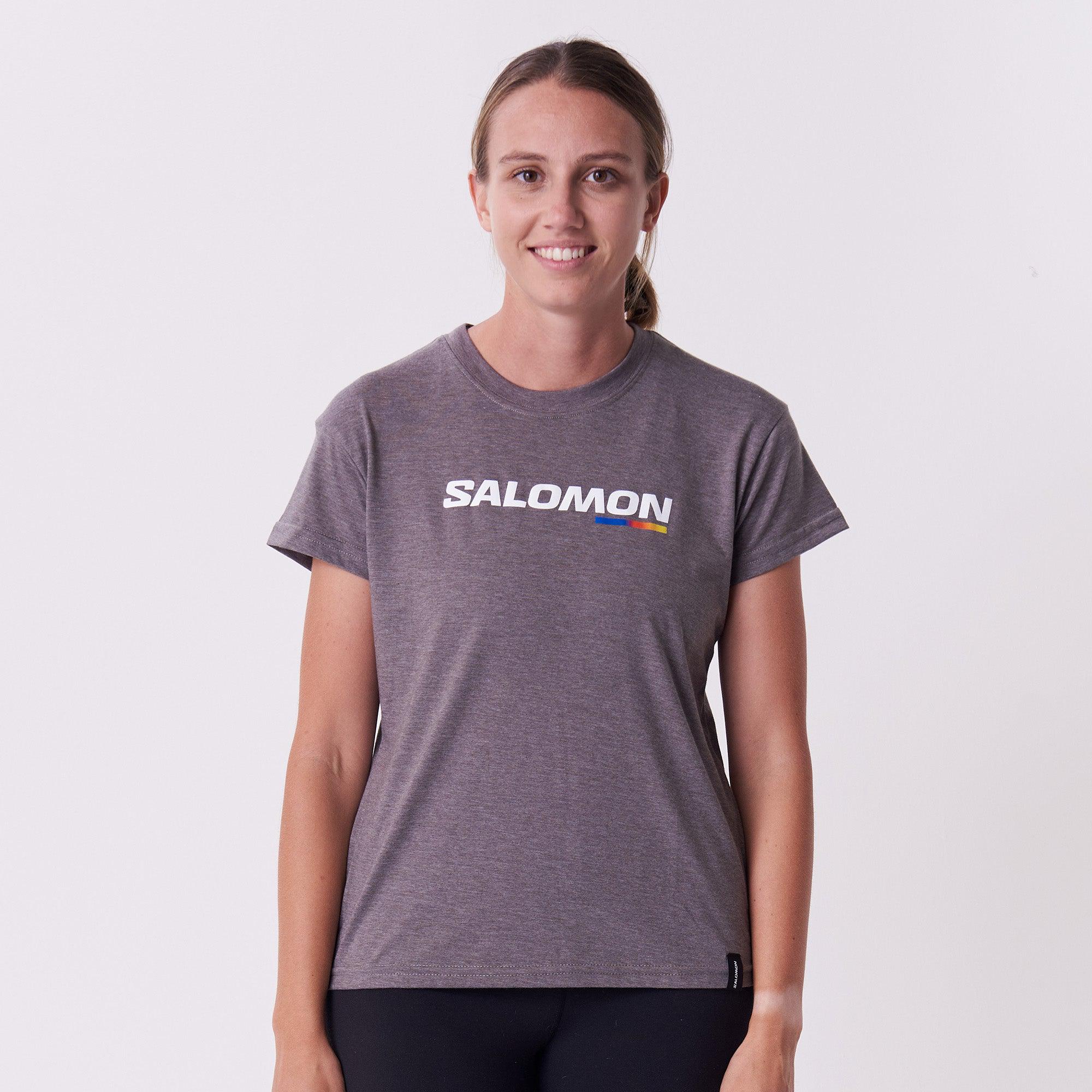Salomon Women's Active Race Short Sleeve Cotton Tee for Everyday Comfort