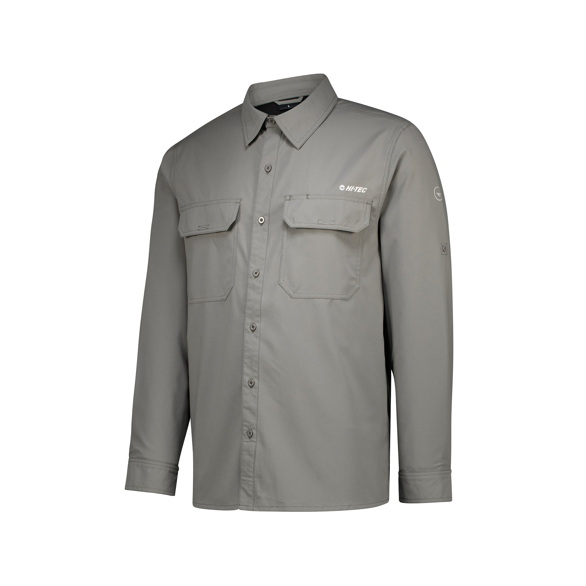 Hi-Tec Men's UV50 Quick-Dry Stretch Long Sleeve Outdoor Bush Shirt