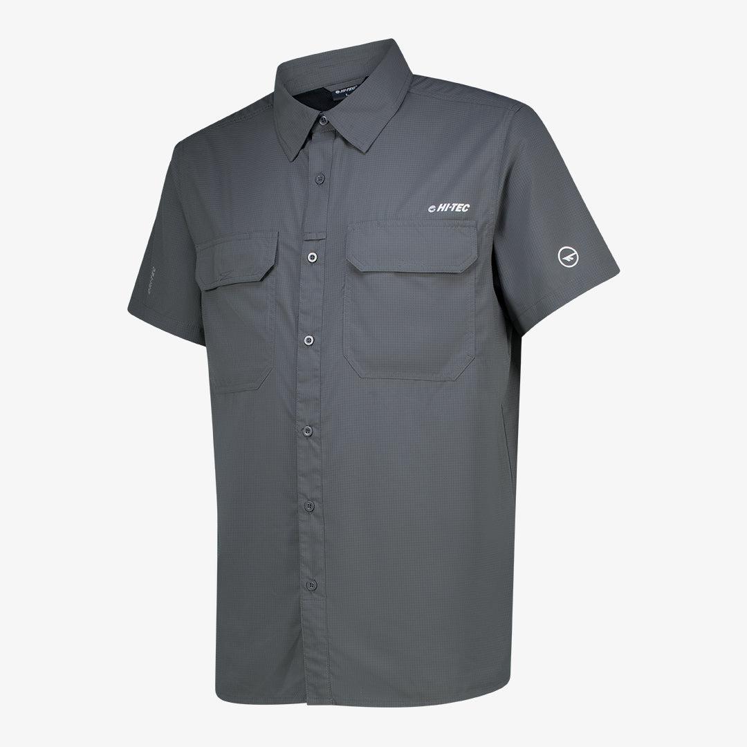 Hi-Tec Men's UV50 Quick-Dry Comfort Stretch Outdoor Short Sleeve Bush Shirt