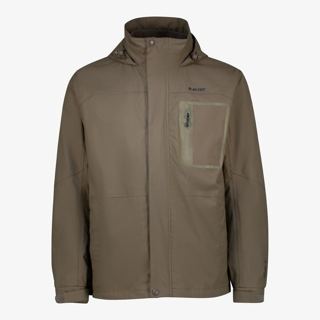 Hi-Tec Apex 3-in-1 Men's Waterproof Outdoor Jacket with Warm Fleece Liner