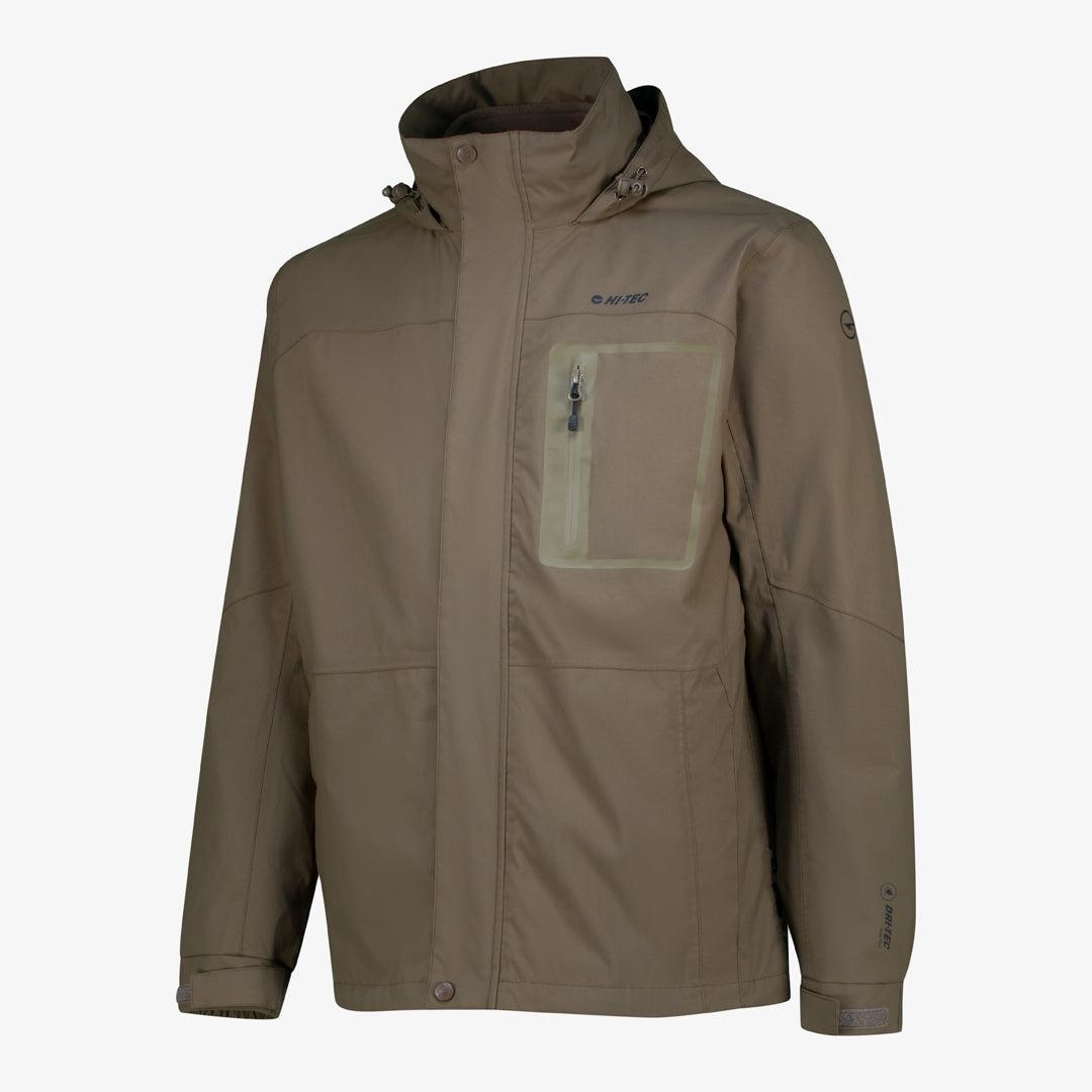 Hi-Tec Apex 3-in-1 Men's Waterproof Outdoor Jacket with Warm Fleece Liner