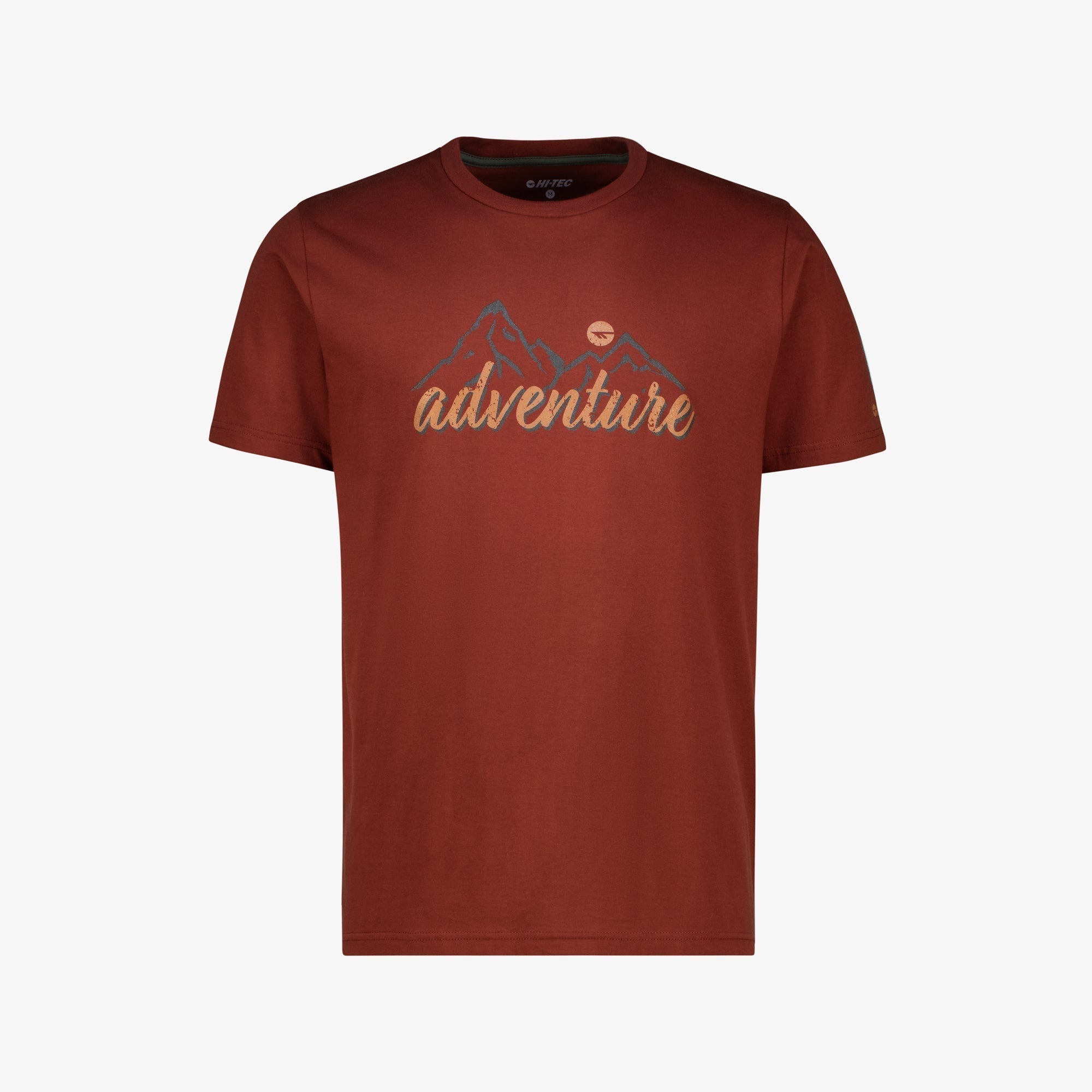 Hi-Tec Men's Adventure Tee: Comfortable Breathable 100% Cotton Casual T-Shirt