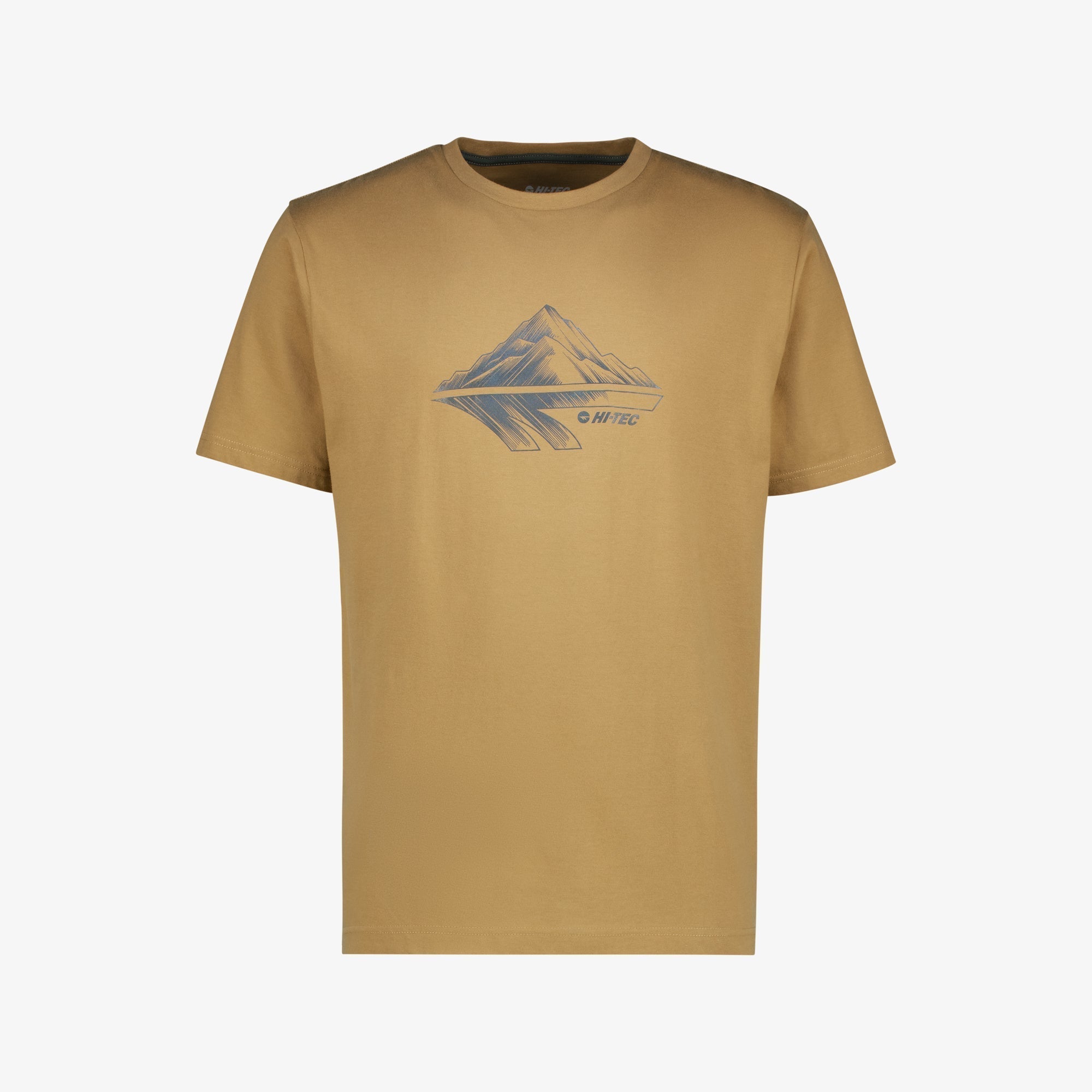 Hi-Tec Men's Peak Cotton Tee: Breathable, Comfortable Everyday Style in Dijon