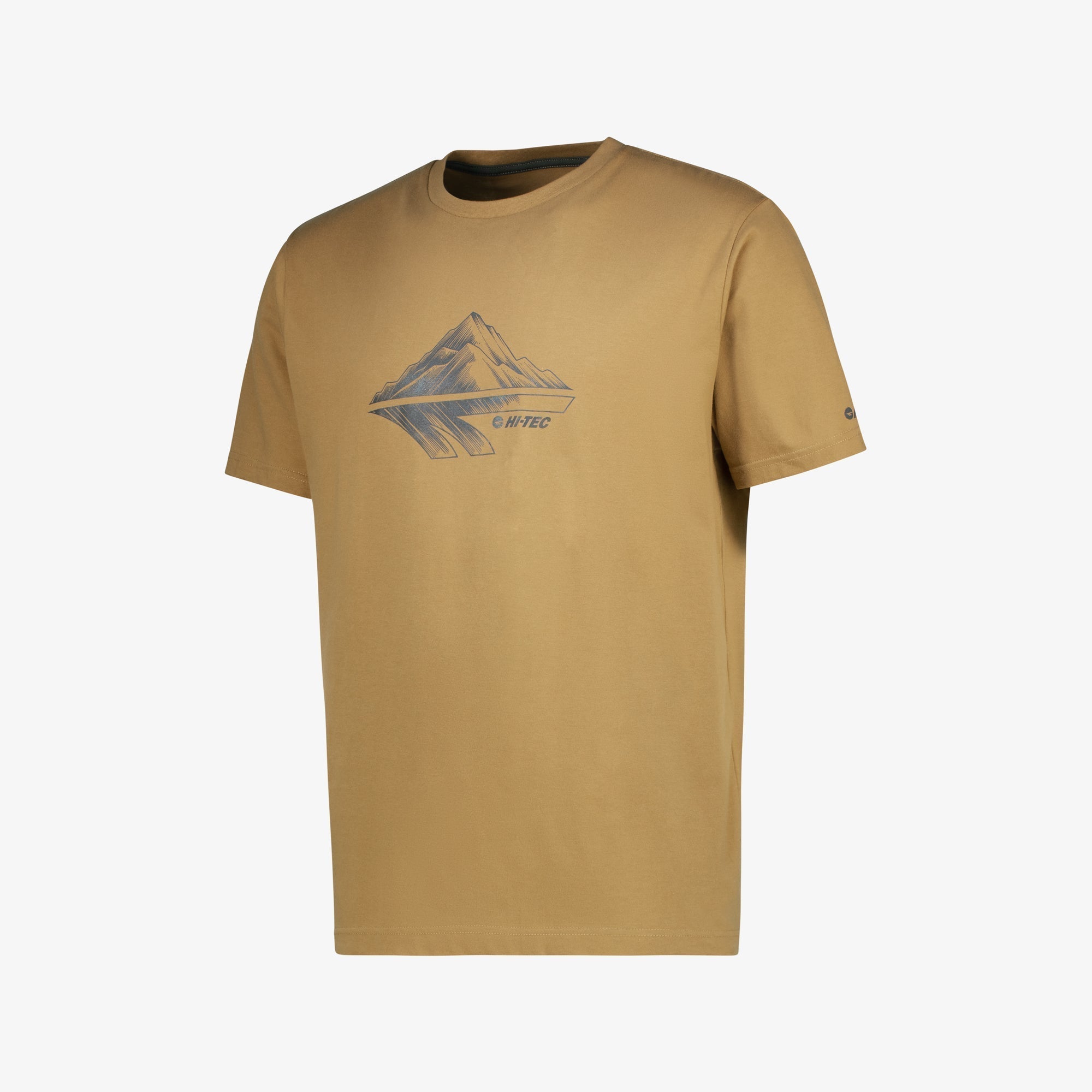 Hi-Tec Men's Peak Cotton Tee: Breathable, Comfortable Everyday Style in Dijon