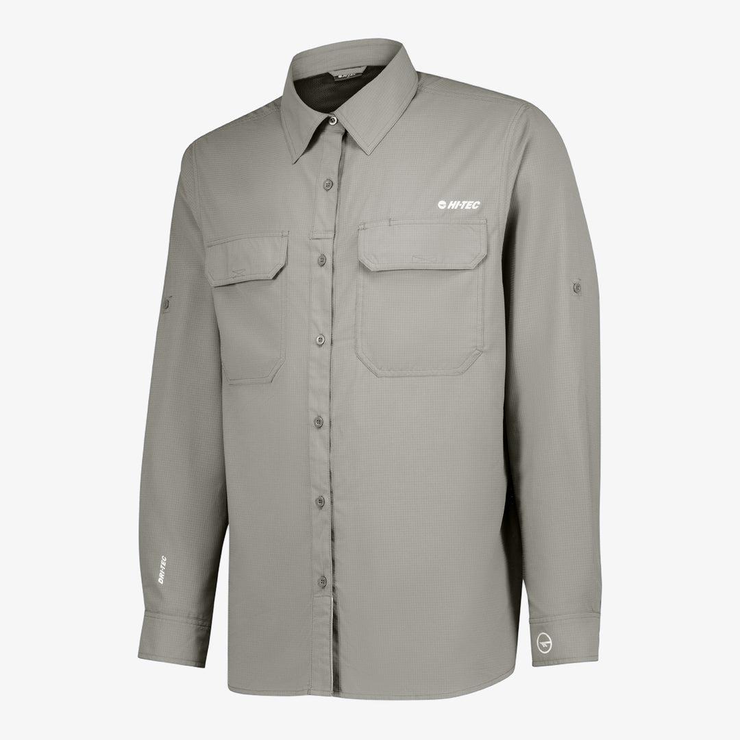 Hi-Tec Men's UV50 Quick-Dry Stretch Long Sleeve Outdoor Bush Shirt