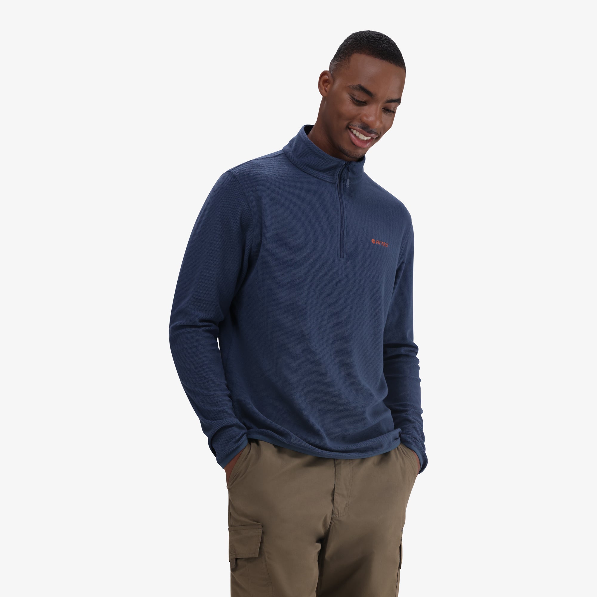Hi-Tec Men's Tech 1/4 Zip Fleece: Warm, Performance Mid-Layer for Adventure