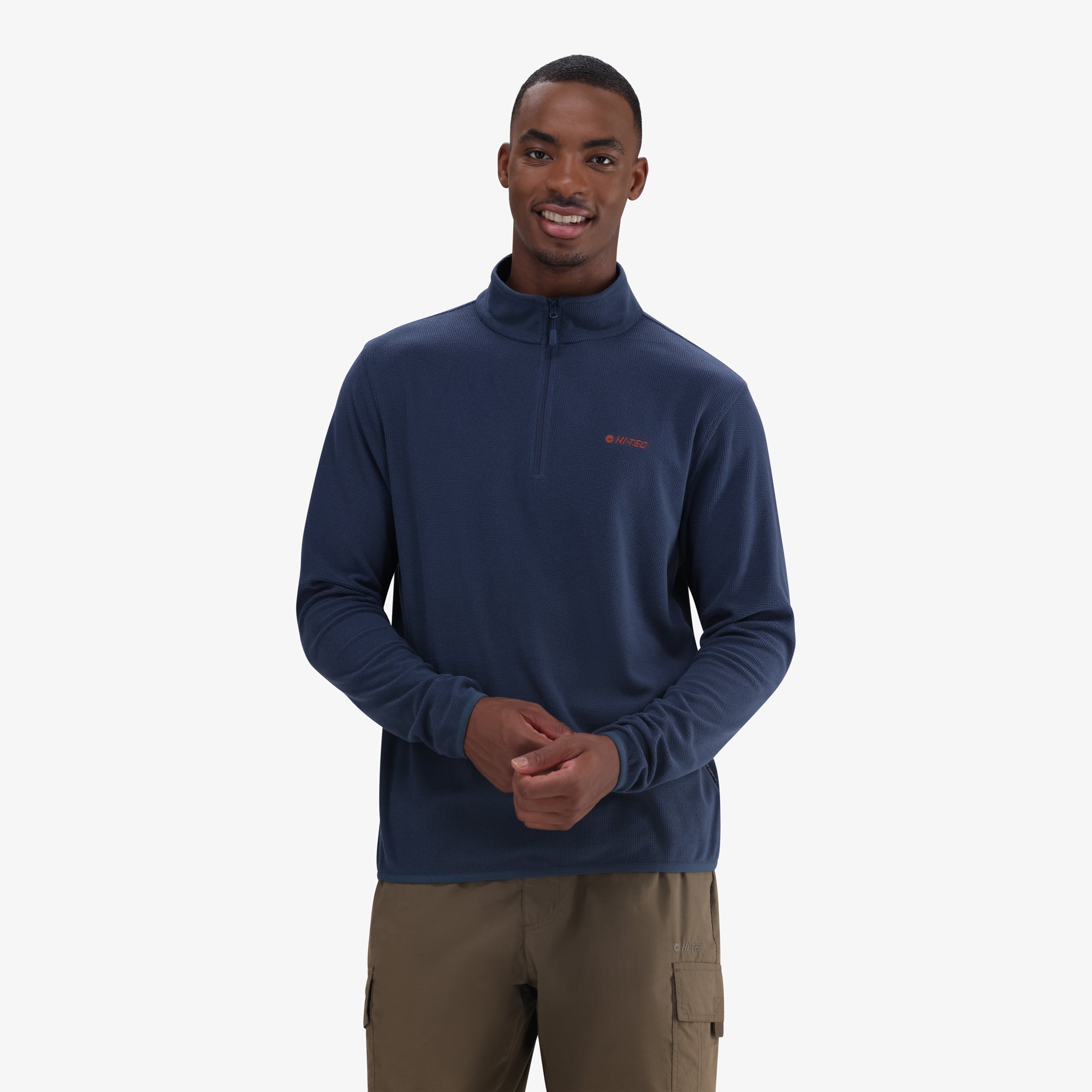 Hi-Tec Men's Tech 1/4 Zip Fleece: Warm, Performance Mid-Layer for Adventure