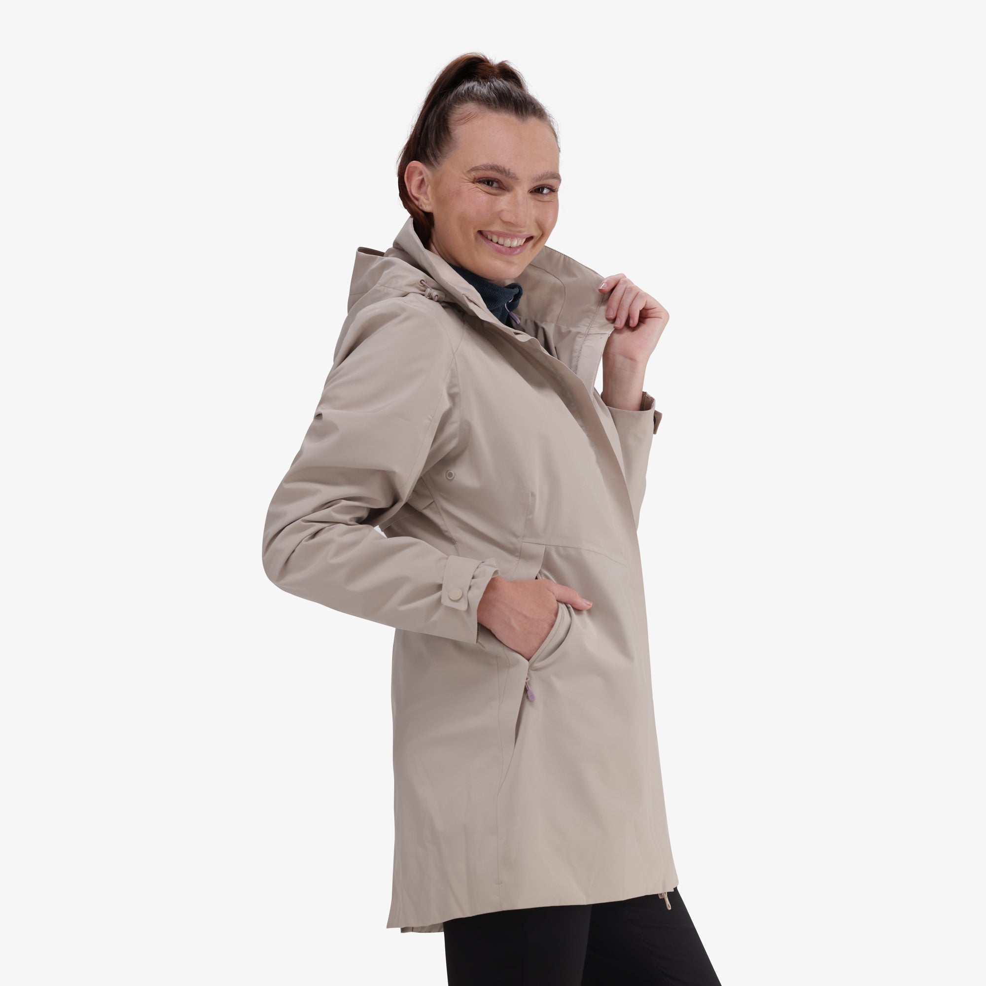 Hi-Tec Women's Waterproof Parka Jacket with Taped Seams and Hood