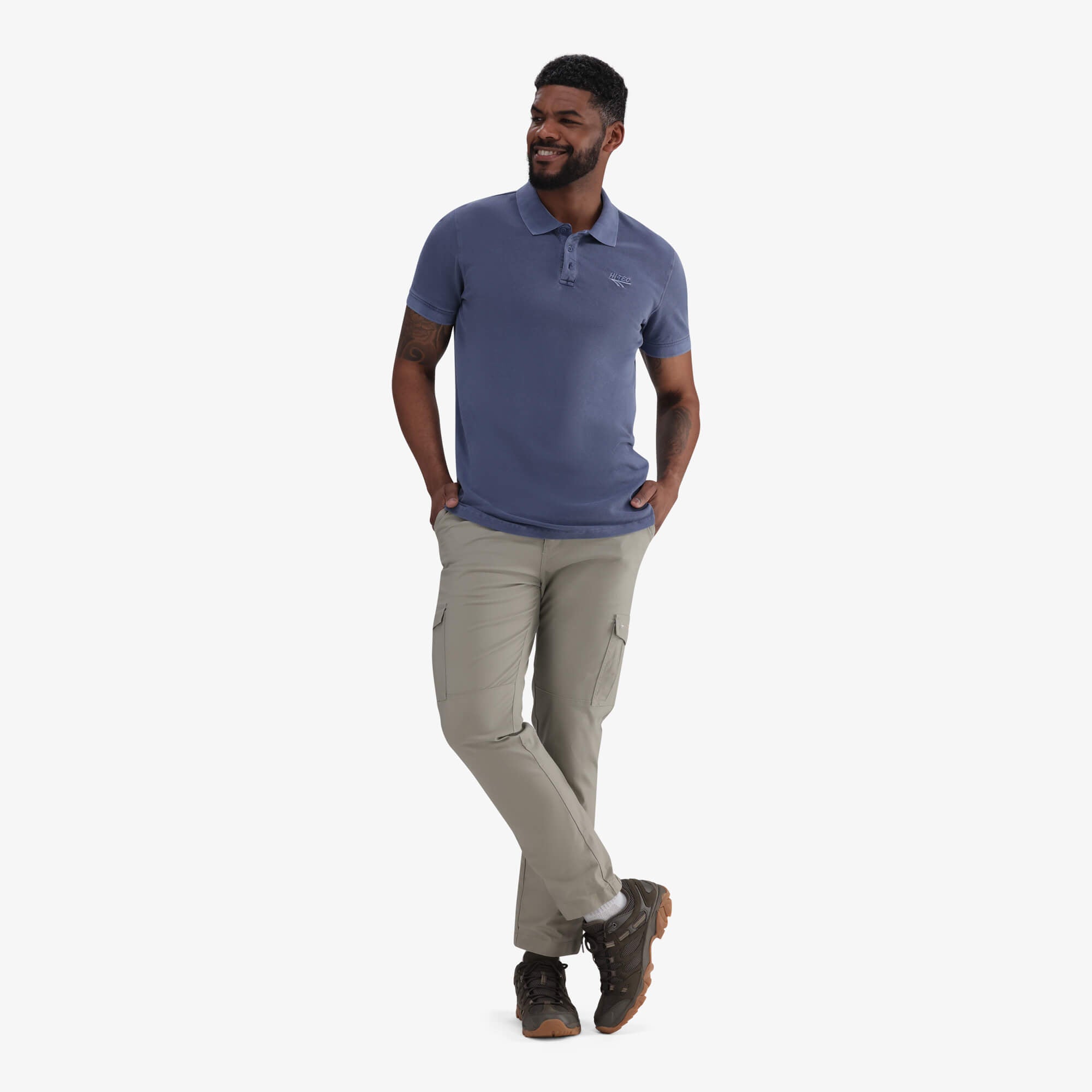 Hi-Tec Venture Men's Outdoor Pants: 4-Way Stretch, UV 40 Protection for Active Adventures