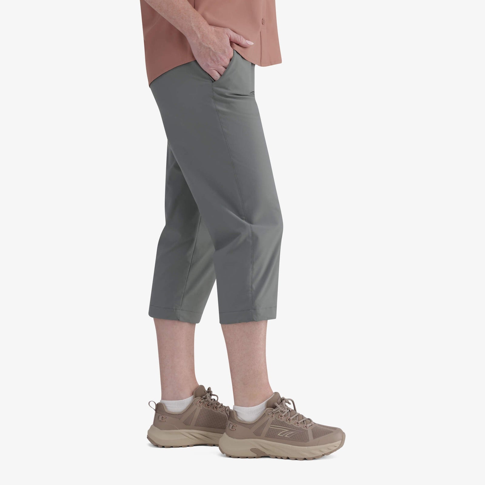 Women's Hi-Tec Sierra Quick-Dry Cropped Outdoor Pants for Hiking Adventures