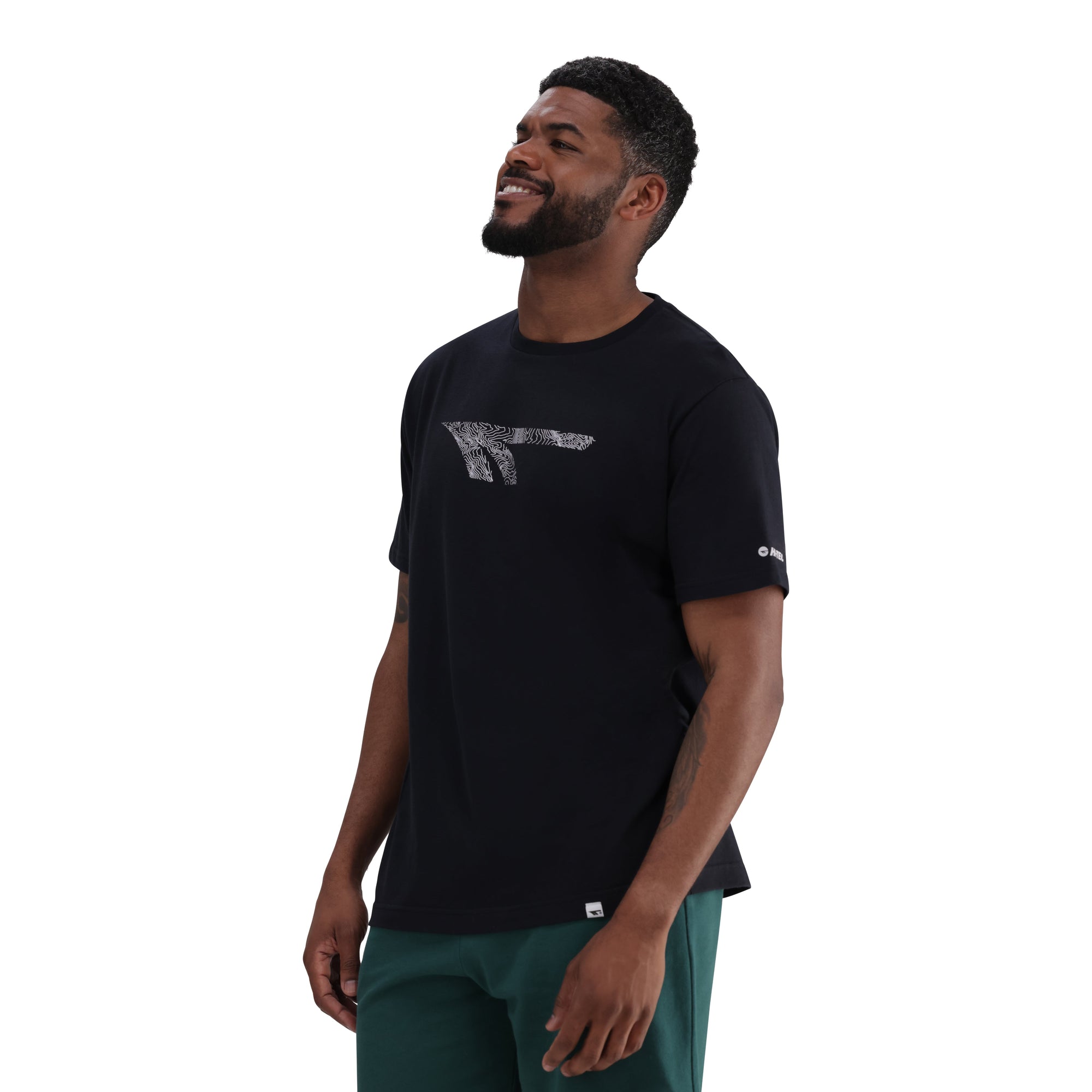 Hi-Tec Men's Contour 100% Cotton Classic Fit Round Neck T-Shirt