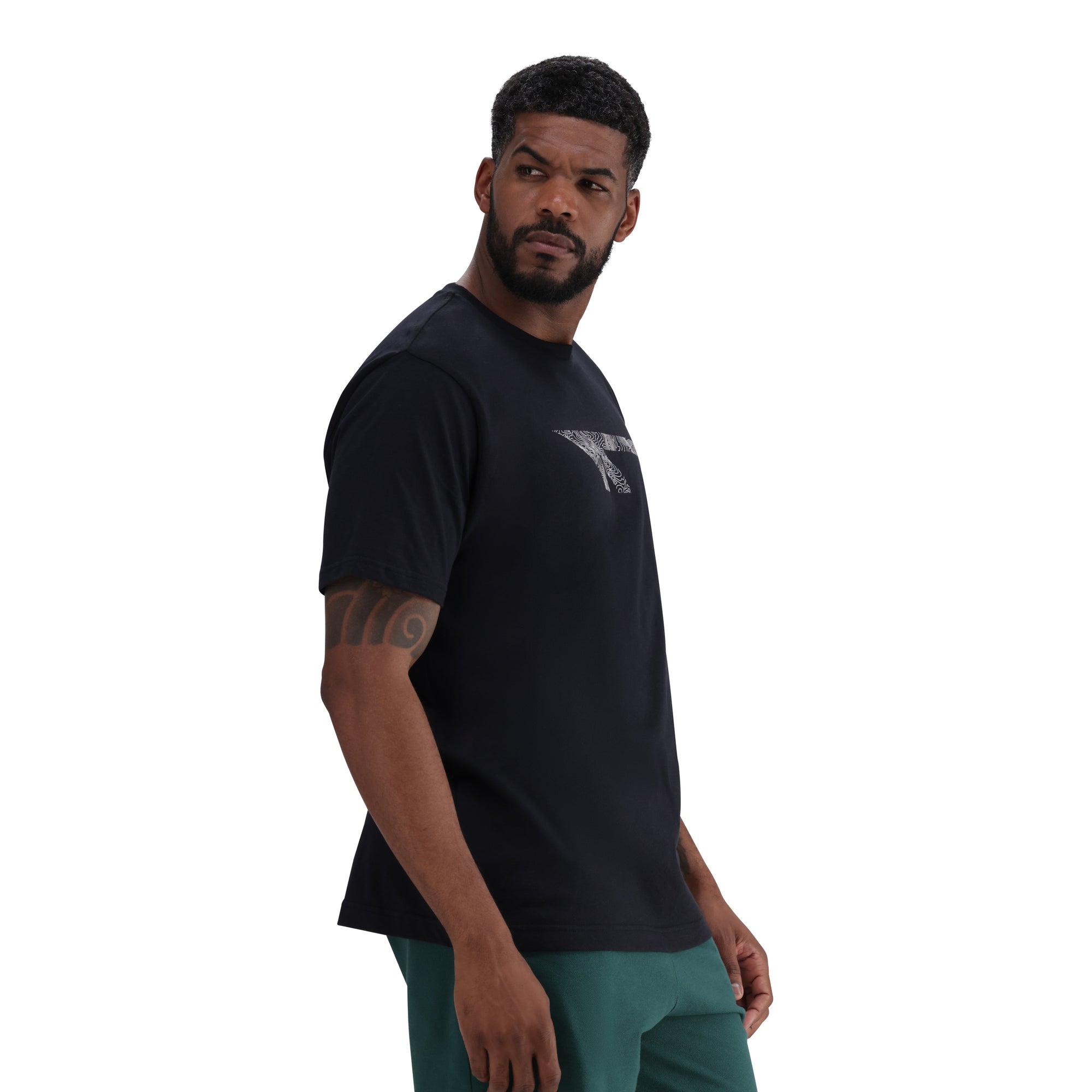 Hi-Tec Men's Contour 100% Cotton Classic Fit Round Neck T-Shirt