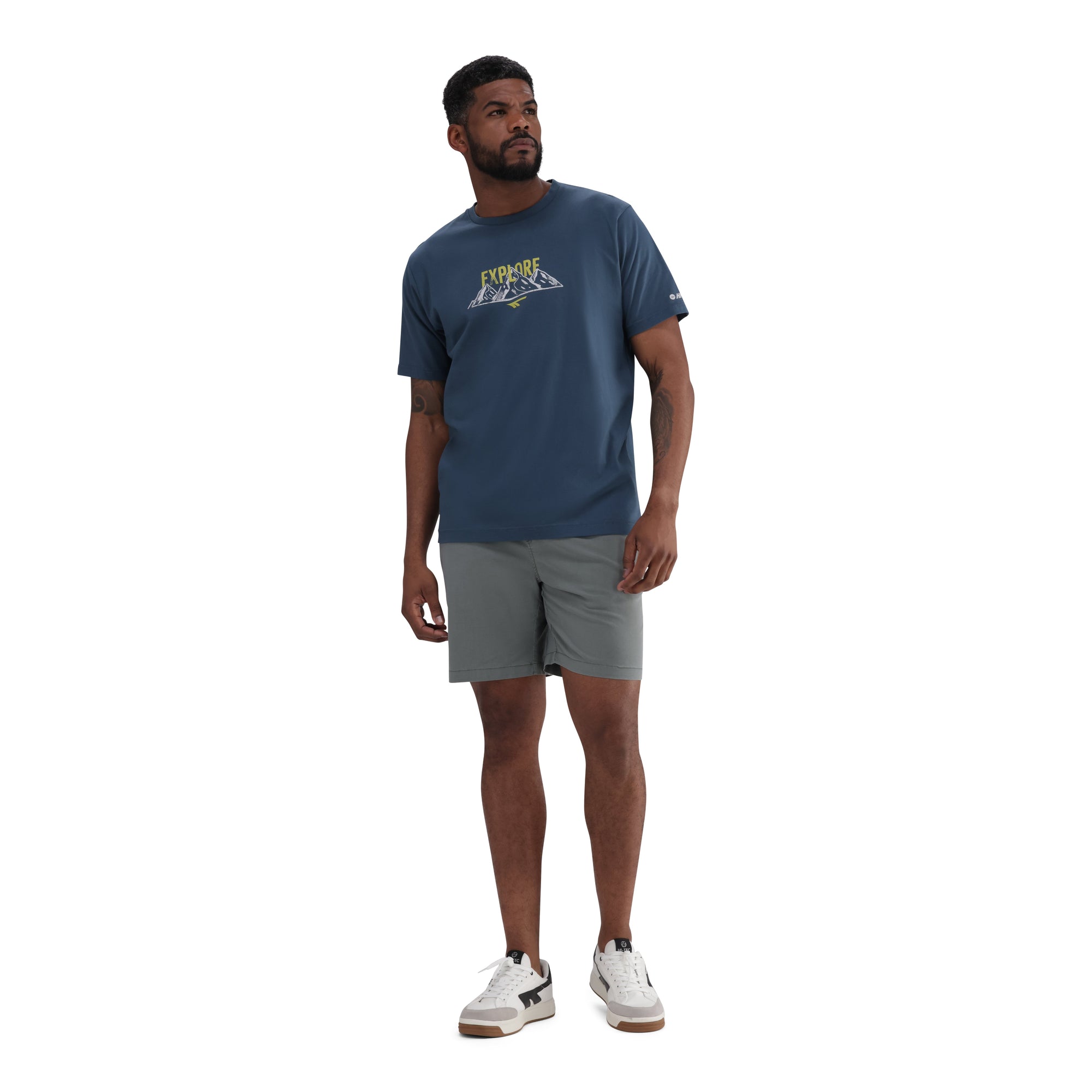 Hi-Tec Men's 100% Cotton Graphic Expedition T-Shirt for Comfort