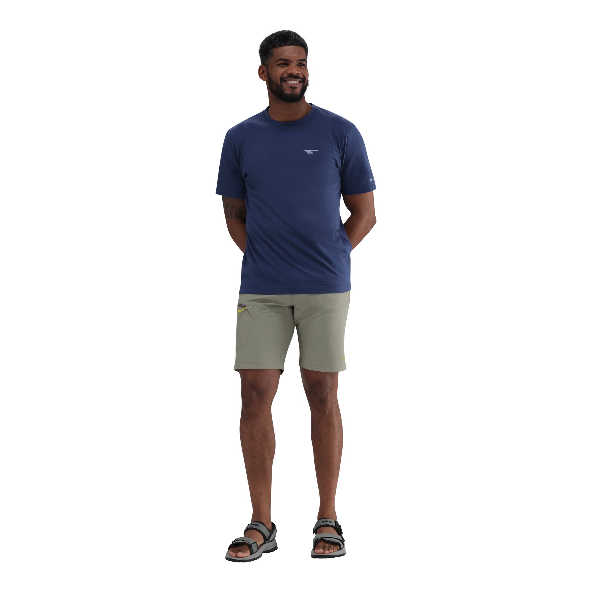 Hi-Tec Men's Adventure Awaits 100% Cotton Graphic T-Shirt