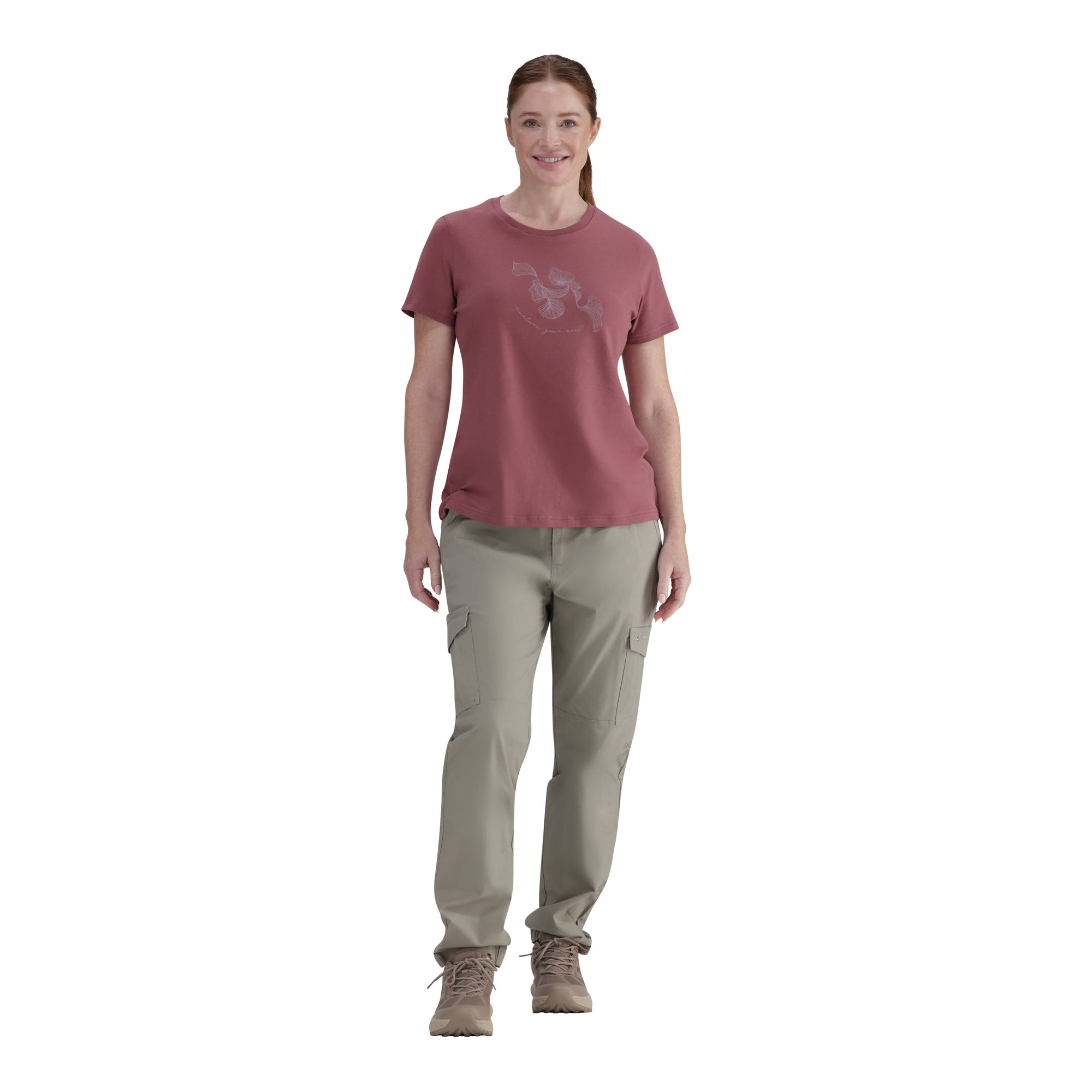 Comfortable, Stylish 100% Cotton Ladies Zen T-Shirt with Extra Stretch