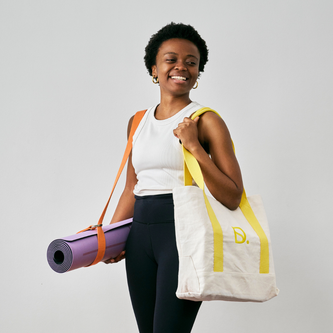 Yoga Tote Bags ~ Charcoal