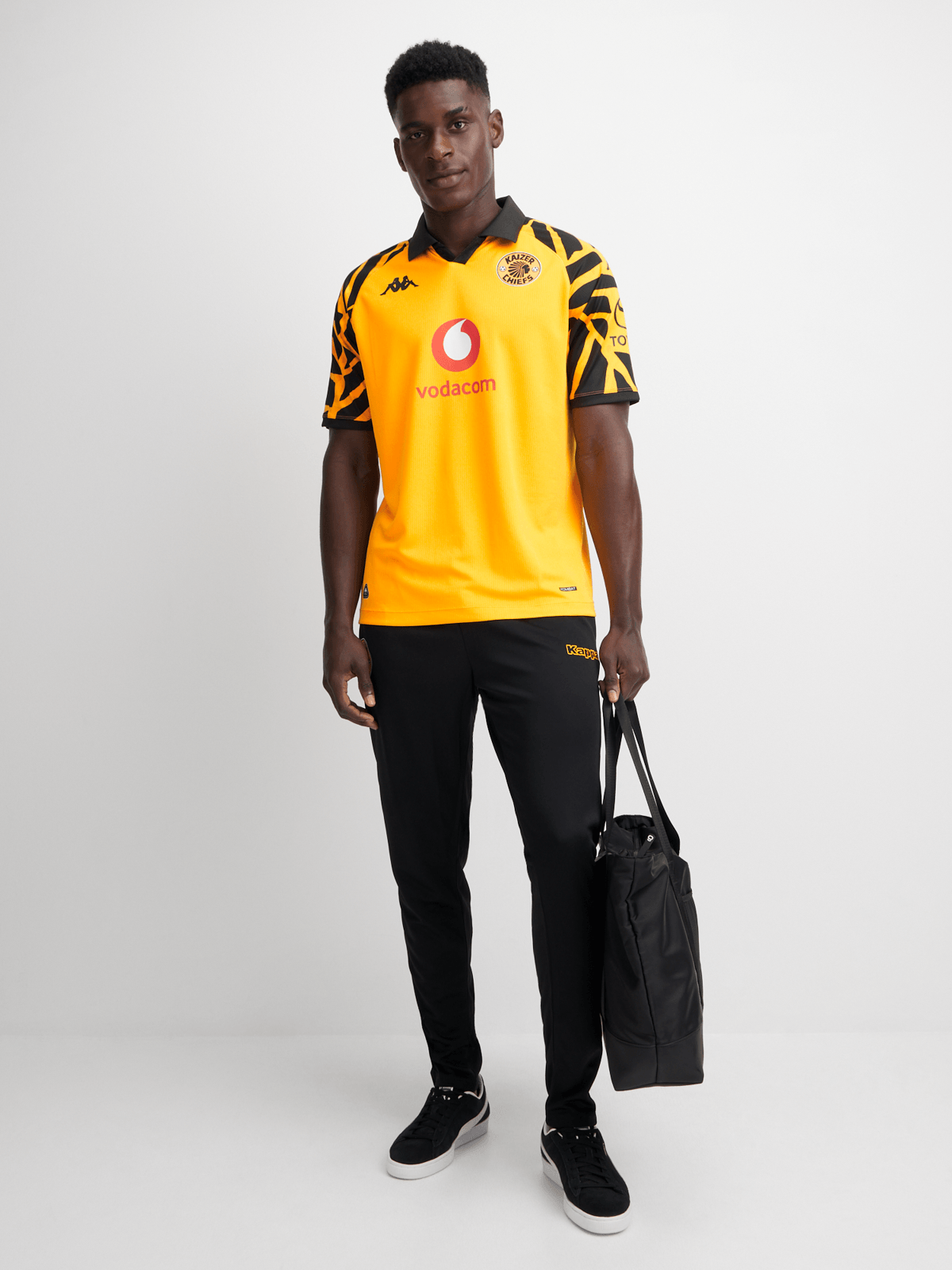 Kappa Men's Kaizer Chiefs 25/26 Home Yellow Stadium Soccer Jersey