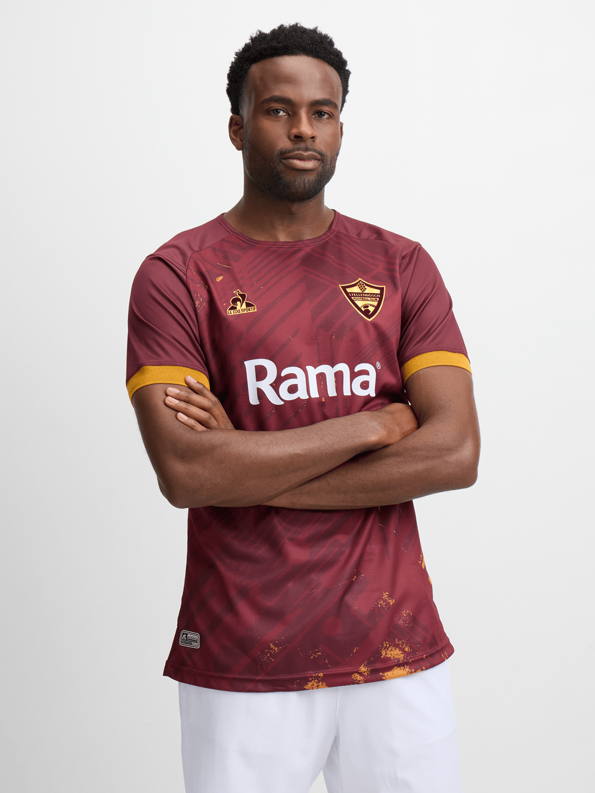 Le Coq Sportif Men's Stellenbosch FC Maroon Home Stadium Performance Jersey