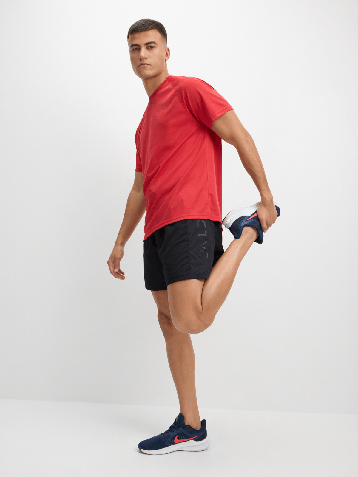 TS Men's Legacy Red Active Tee: Moisture-Wicking, UV Protection, Reflective Comfort.