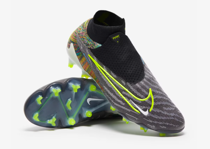 Gripknit Phantom GX Elite Dynamic Fit Fusion FG Firm-Ground Football Boot Grey/Black/ Neon