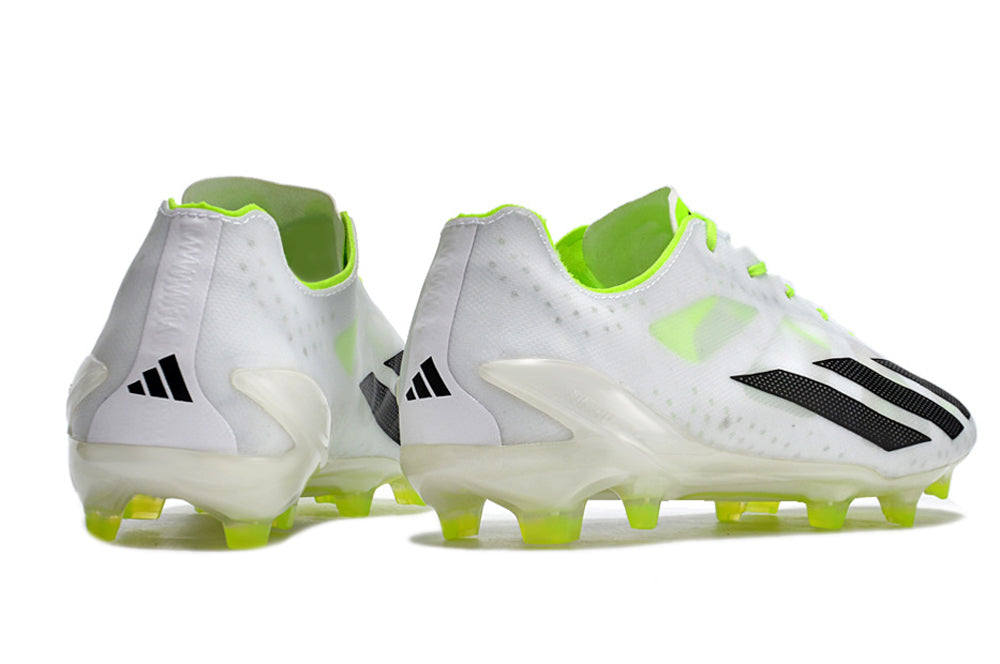 X CRAZYFAST+ FG Cloud White / Core Black / Lucid Lemon