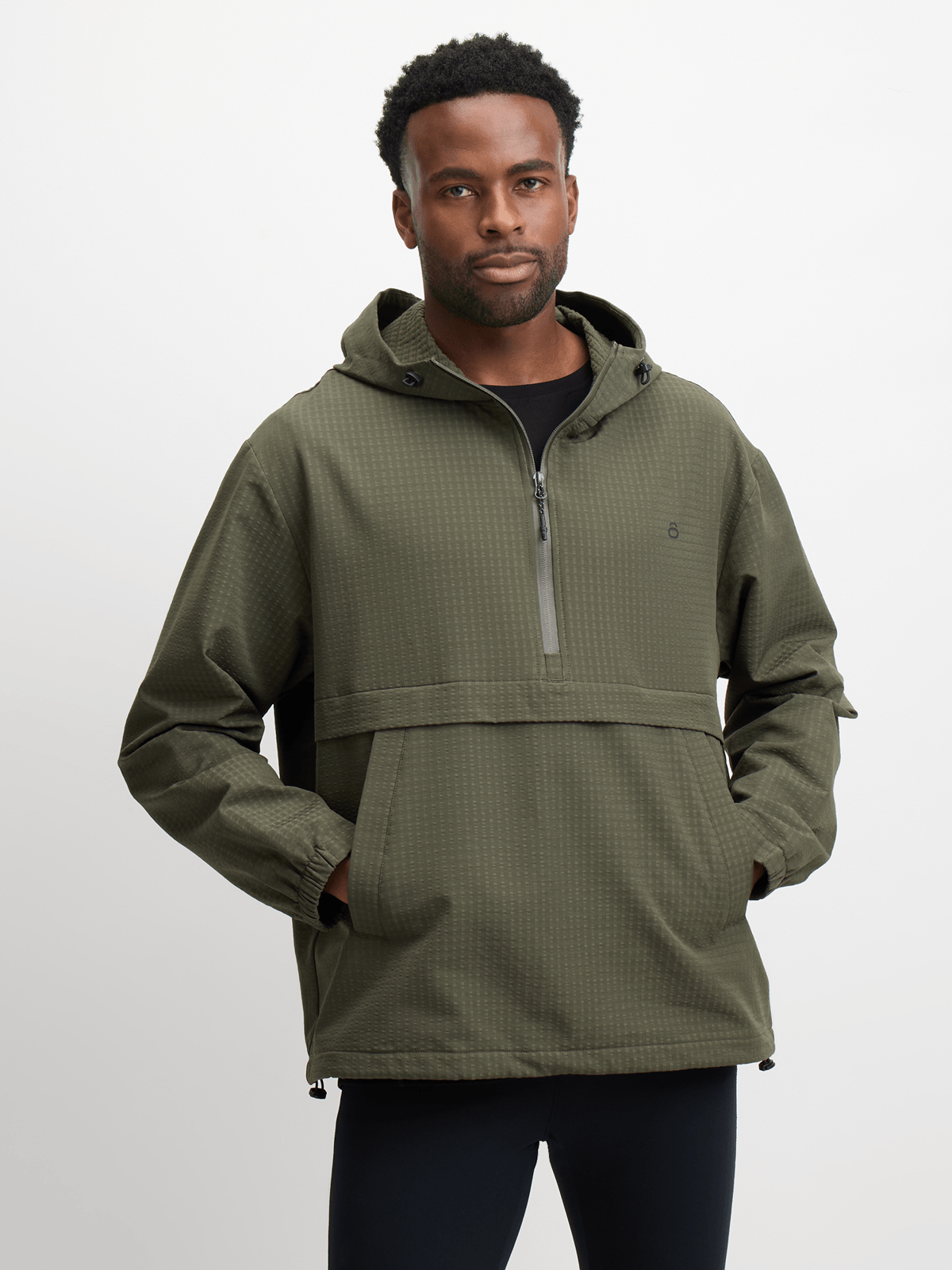 Stylish Men's Hybrid Textured Zip-Through Fatigue Jacket for Dynamic Lifestyles