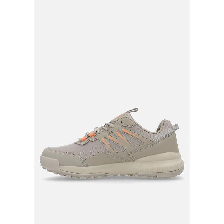 Hi-Tec Women's Tempest Breathable Mesh Comfort Sneakers - Taupe/Cork Stylish Everyday Footwear