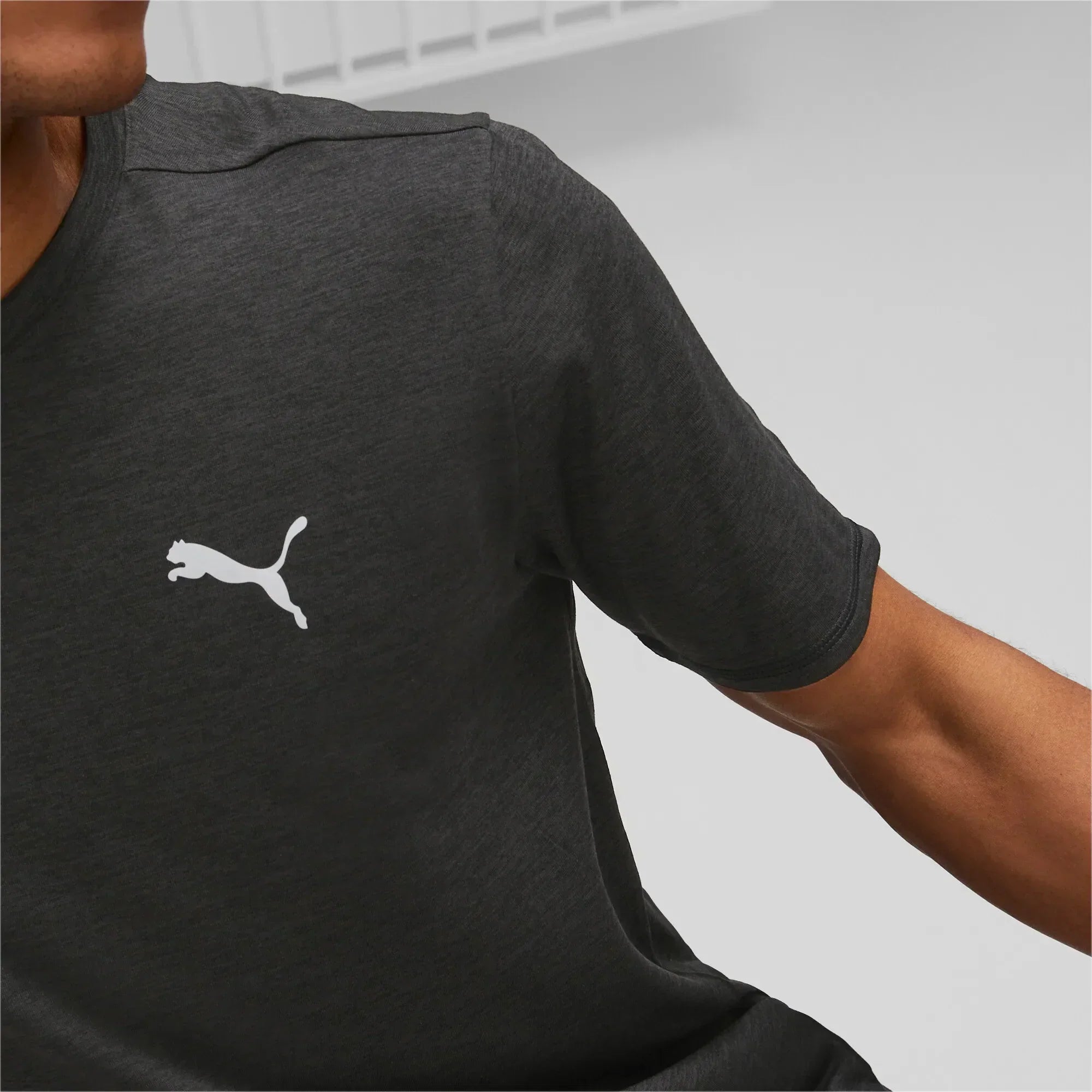 Puma Run Favorite Heather SS M Black