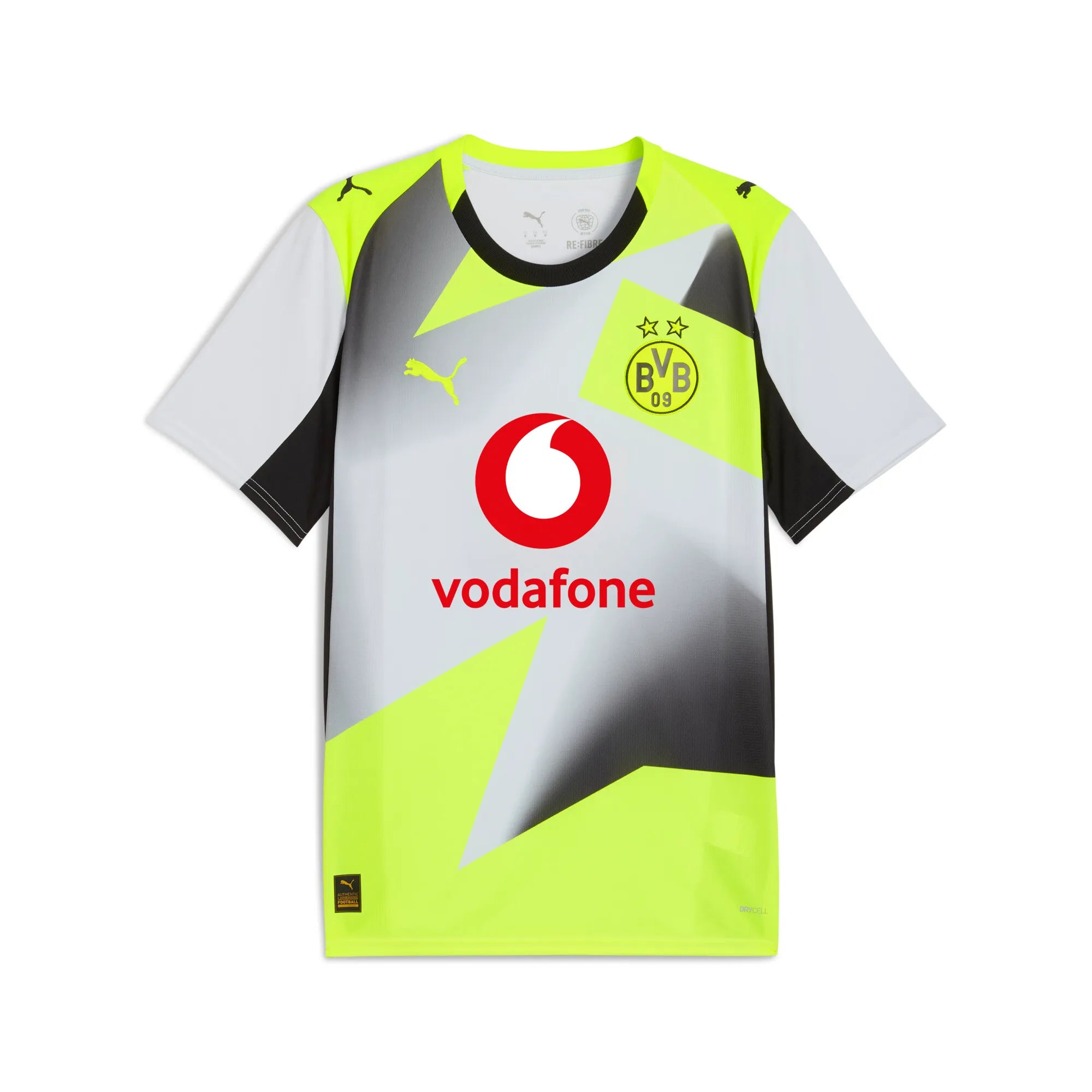 Puma Borussia Dortmund 25/26 Away Jersey Silver Mist-Yellow Alert